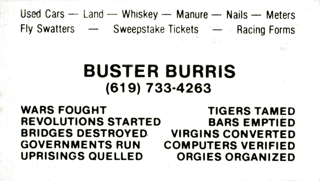 BusterCard