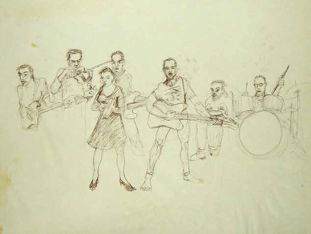 Terra Incognita 1981: Max's sketch of Club Foot debut